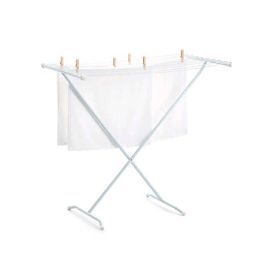 Tendedero plegable acero inoxidable blanco 1 m Rayen desc